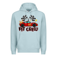 Blue Mist pit crew boys birthday race car Premium Hoodie - MaliasSmallBusiness