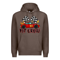 Coffee pit crew boys birthday race car Premium Hoodie - MaliasSmallBusiness