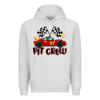 Dove Grey pit crew boys birthday race car Premium Hoodie - MaliasSmallBusiness