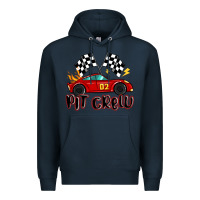 Navy pit crew boys birthday race car Premium Hoodie - MaliasSmallBusiness