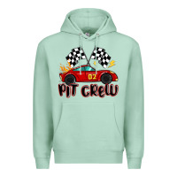 Seafoam pit crew boys birthday race car Premium Hoodie - MaliasSmallBusiness