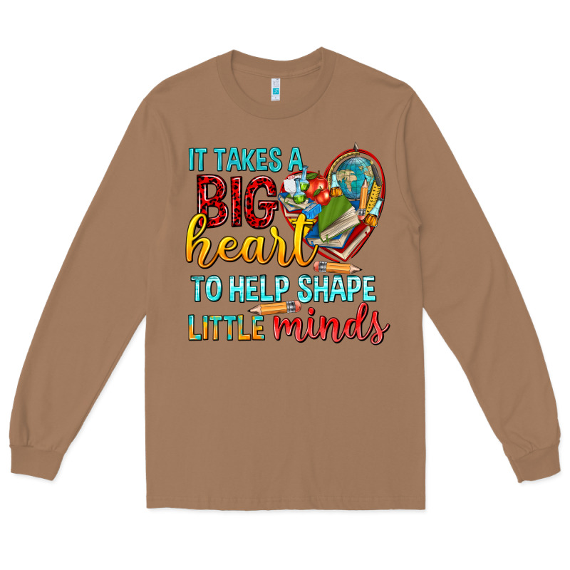 Big Heart To Help Shape Little Minds Tbw Long Sleeve Tee by texasbilliewilder | Teevron