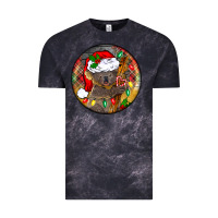 Cloud Black Christmas koala Vintage Tee - BarkalooDesign