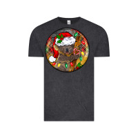 Vintage Black Christmas koala Vintage Tee - BarkalooDesign