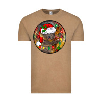 Vintage Coffee Christmas koala Vintage Tee - BarkalooDesign