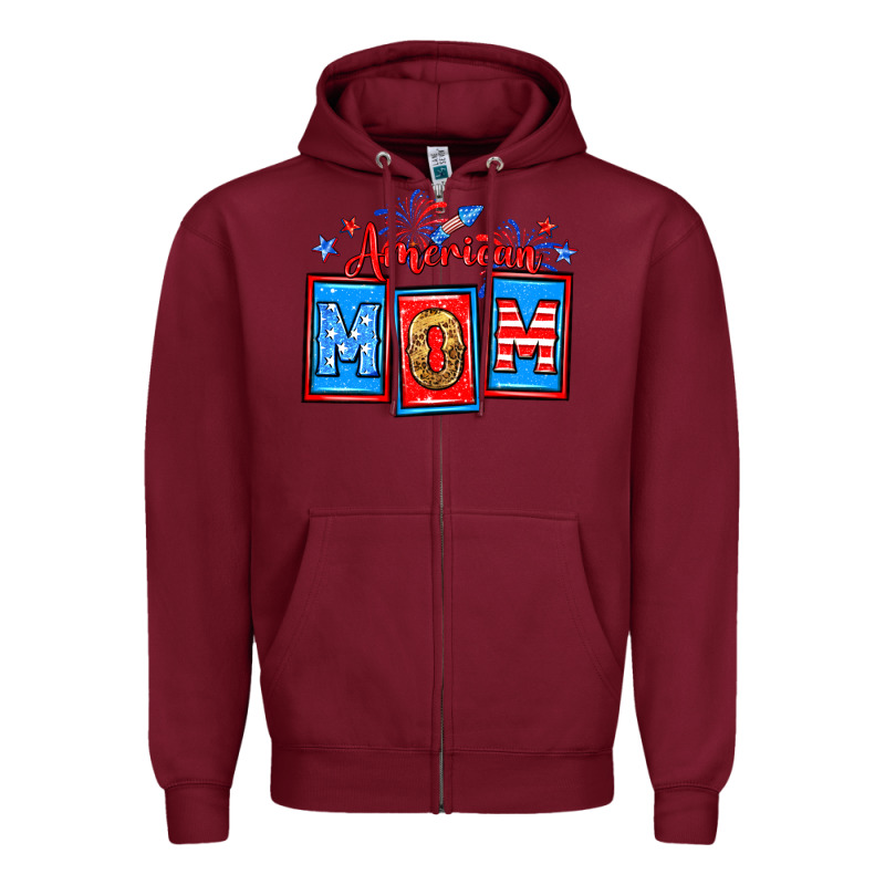 American Mom Zipper Hoodie by Neo Western | Teevron