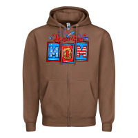 Chestnut American mom Zipper Hoodie - Neo Western