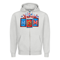 Dove Grey American mom Zipper Hoodie - Neo Western