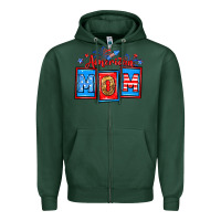 Sports Green American mom Zipper Hoodie - Neo Western