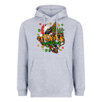 Heather Grey texas christmas Heavyweight Hoodie - AdoDesignShop