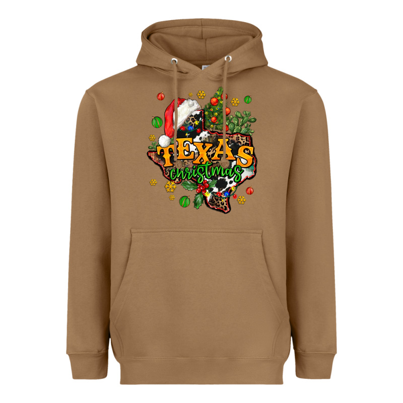 Texas Christmas Heavyweight Hoodie by AdoDesignShop | Teevron