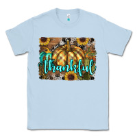Dusty Blue thankful pumpkin Classic Tee - RanaPortraitStore