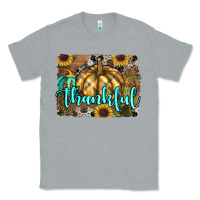 Heather Grey thankful pumpkin Classic Tee - RanaPortraitStore