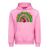 Fuchsia Pink school rainbow Urban Hoodie - NancyCooperArtShop