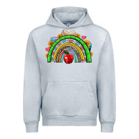 Heather Grey school rainbow Urban Hoodie - NancyCooperArtShop