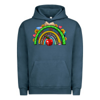 Pigment Midnight Navy school rainbow Urban Hoodie - NancyCooperArtShop