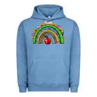 Pigment Pebble Blue school rainbow Urban Hoodie - NancyCooperArtShop