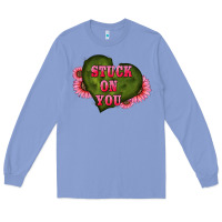 Colony Blue valentine's day stuck on you heart sunflowers Long Sleeve Tee - RanaPortraitStore