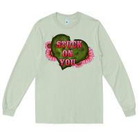 Matcha valentine's day stuck on you heart sunflowers Long Sleeve Tee - RanaPortraitStore