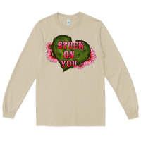Mushroom valentine's day stuck on you heart sunflowers Long Sleeve Tee - RanaPortraitStore