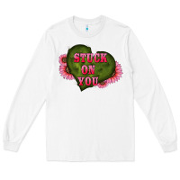 White valentine's day stuck on you heart sunflowers Long Sleeve Tee - RanaPortraitStore