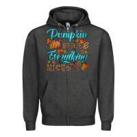 Charcoal Heather pumpkin spice everything nice Zipper Hoodie - HRA Design Shop