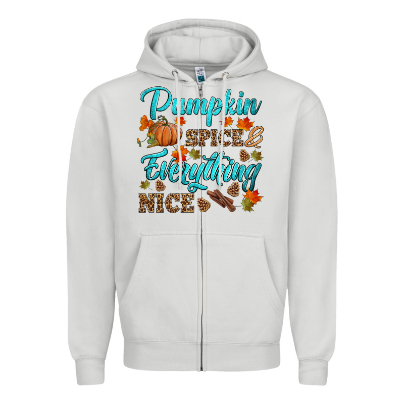 Pumpkin Spice Everything Nice Zipper Hoodie by HRA Design Shop | Teevron