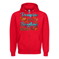 Red pumpkin spice everything nice Zipper Hoodie - HRA Design Shop