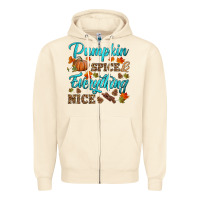Sandshell pumpkin spice everything nice Zipper Hoodie - HRA Design Shop