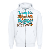 White pumpkin spice everything nice Zipper Hoodie - HRA Design Shop