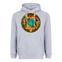 Heather Grey Christmas gemstone joy ornament Heavyweight Hoodie - Artiststas