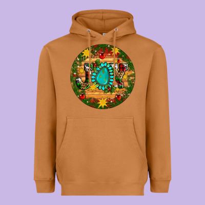 Christmas Gemstone Joy Ornament Heavyweight Hoodie Designed By Artiststas