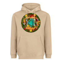 Mushroom Christmas gemstone joy ornament Heavyweight Hoodie - Artiststas