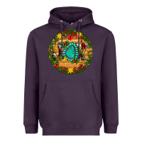 Plum Christmas gemstone joy ornament Heavyweight Hoodie - Artiststas