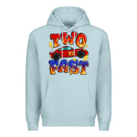 Blue Mist two fast boys birthday racing car Premium Hoodie - MaliasSmallBusiness