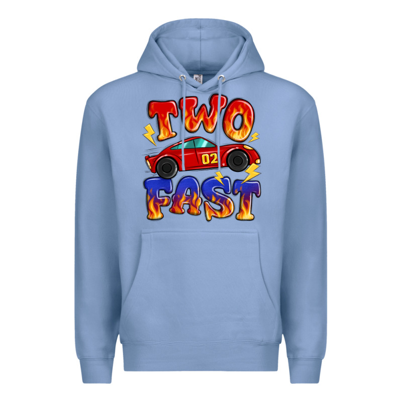 Two Fast Boys Birthday Racing Car Premium Hoodie by MaliasSmallBusiness | Teevron