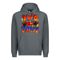 Rock two fast boys birthday racing car Premium Hoodie - MaliasSmallBusiness