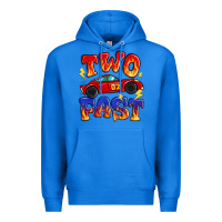 True Royal two fast boys birthday racing car Premium Hoodie - MaliasSmallBusiness