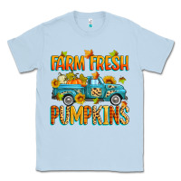 Dusty Blue farm fresh pumpkins Classic Tee - Zillion Design Studio