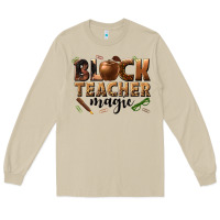 Mushroom black teacher magic melanin Long Sleeve Tee - texasbilliewilder