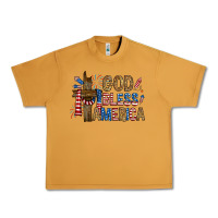 Peanut Butter god  bless america with cross Urban Heavy Tee - RanaPortraitStore