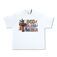 White god  bless america with cross Urban Heavy Tee - RanaPortraitStore