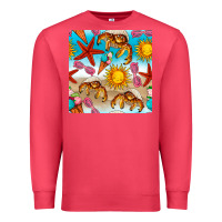 Cardinal beach seamless pattern Premium Sweatshirt - BundleAndBundleShop
