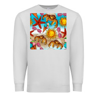 Dove Grey beach seamless pattern Premium Sweatshirt - BundleAndBundleShop