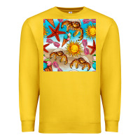 Lemon beach seamless pattern Premium Sweatshirt - BundleAndBundleShop