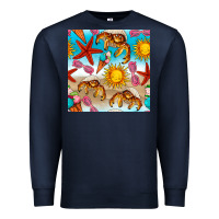 Navy beach seamless pattern Premium Sweatshirt - BundleAndBundleShop