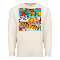Sandshell beach seamless pattern Premium Sweatshirt - BundleAndBundleShop