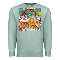 Seafoam beach seamless pattern Premium Sweatshirt - BundleAndBundleShop