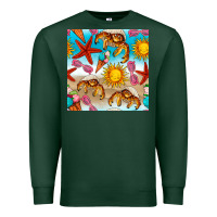 Sports Green beach seamless pattern Premium Sweatshirt - BundleAndBundleShop