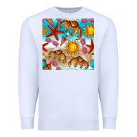 White beach seamless pattern Premium Sweatshirt - BundleAndBundleShop
